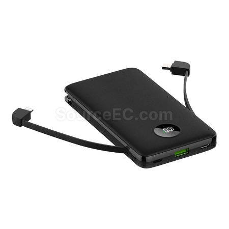 Customization Power Bank With Charging Cable Promotional Products