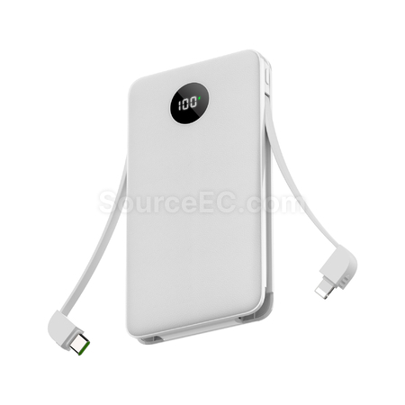 Customization Power Bank With Charging Cable Promotional Products
