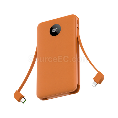 Customization Power Bank With Charging Cable Promotional Products