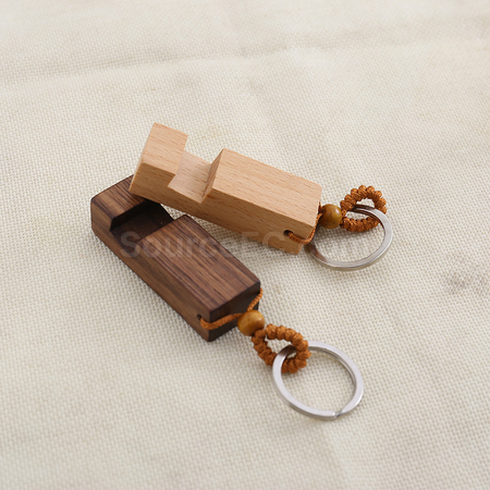 Customization Wooden Mobile Phone Polder Keyring Promotional Products