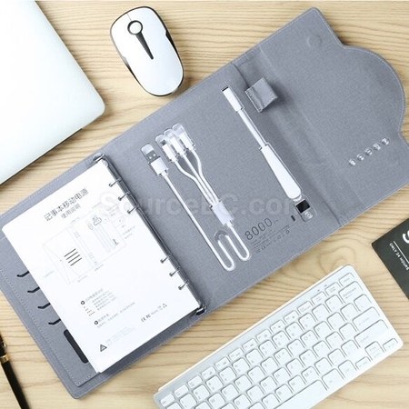 Customization Multifunctional Rechargeable Clock Notebook Promotional Products