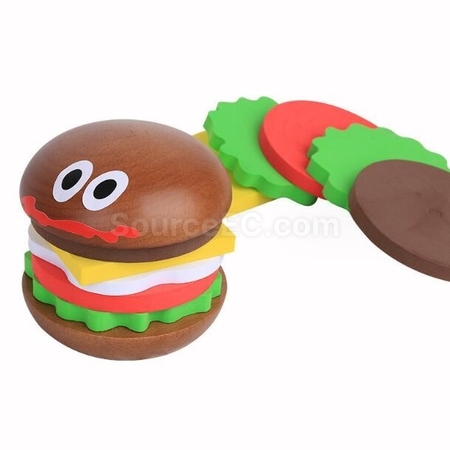 Customization Wooden Hamburger Coaster Promotional Products