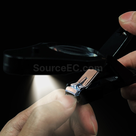 Customization Nail Clippers with Magnifier and LED  Promotional Products