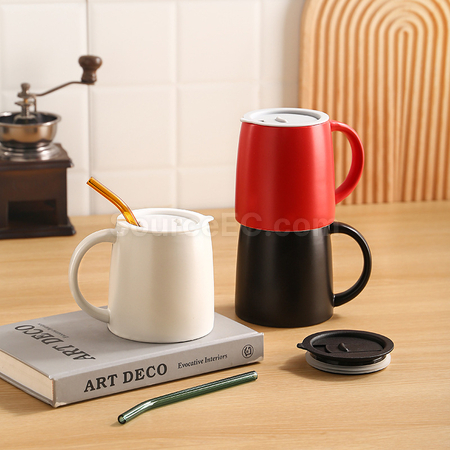 Customization Ceramic Mug With Lid Promotional Products