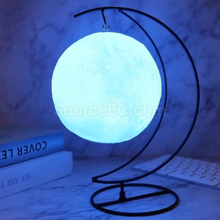 Customization USB Charging Bluetooth Speaker Led Moon Night Light Promotional Products
