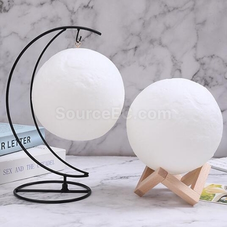 Customization USB Charging Bluetooth Speaker Led Moon Night Light Promotional Products