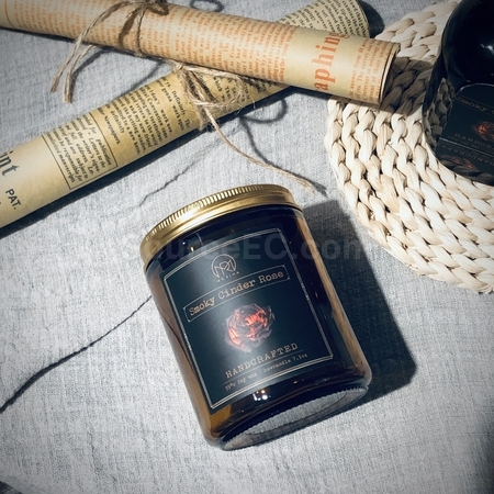 Customization SMOKY CINDER ROSE FRAGRANCE SOY CANDLE Promotional Products