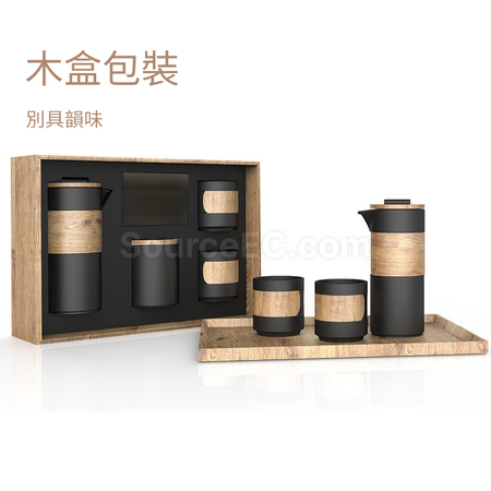 Customization Ceramic French Press Hand Brew Coffee Pot Tea Maker Coffee Set Promotional Products