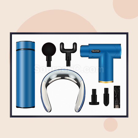 Customization Insulating Cup+Cervical Spine Instrument+Fascia Gun Set Promotional Products