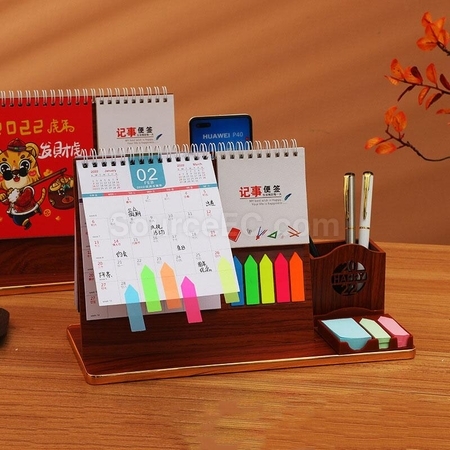 Customization Multifunctional Creative Wooden Calendar Promotional Products