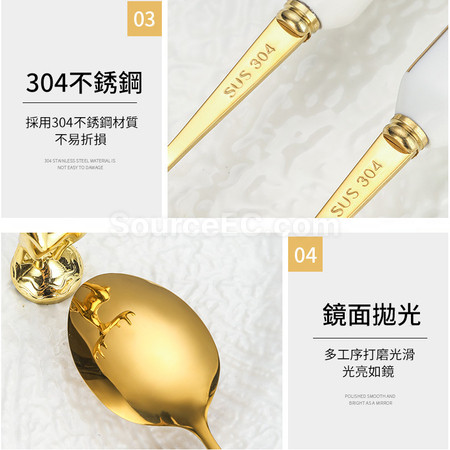 Customization Christmas Antler Stainless Steel Tableware Promotional Products