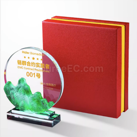 Customization Symphony Crystal Glass Trophy Promotional Products