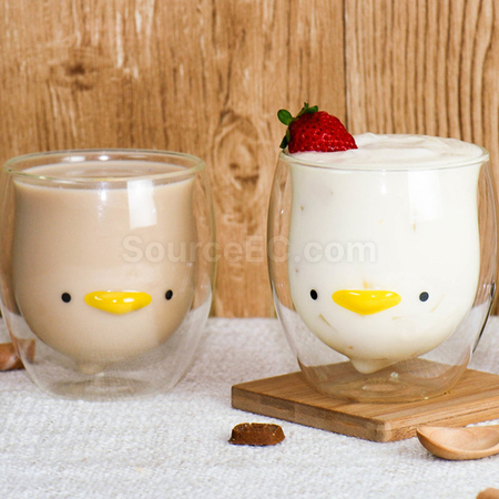 Customization Cartoon Double Wall Glass Promotional Products