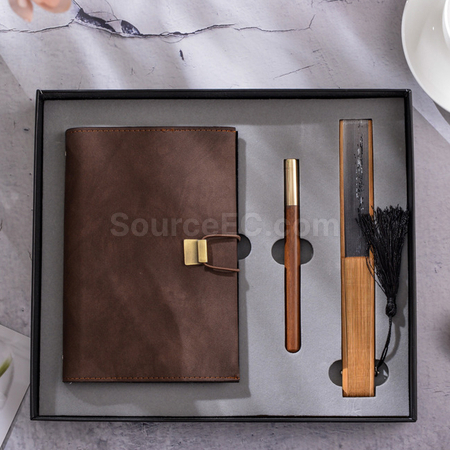 Customization Laptop+Pen+Advertising Fan Set Promotional Products