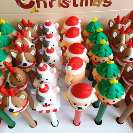 Customization Christmas Pressing Gel Pen Promotional Products