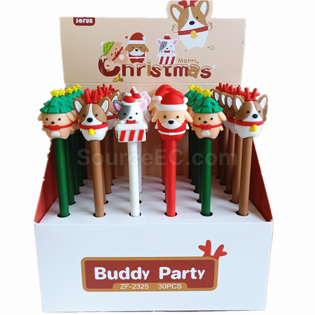 Customization Christmas Pressing Gel Pen Promotional Products