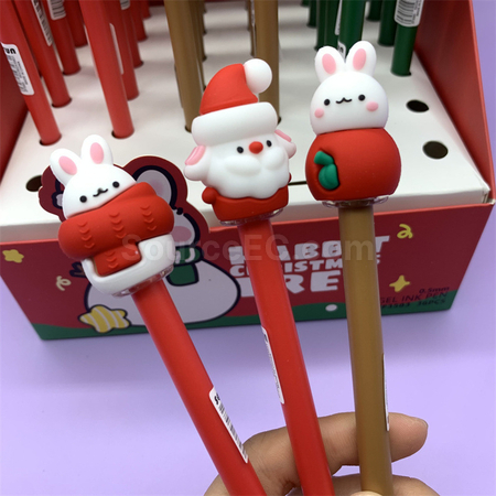 Customization Christmas Pressing Gel Pen Promotional Products