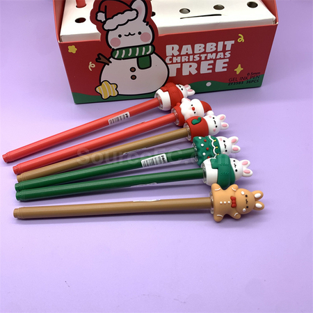 Customization Christmas Pressing Gel Pen Promotional Products