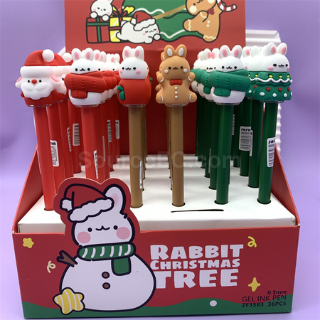 Customization Christmas Pressing Gel Pen Promotional Products