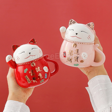 Customization Zhaocai Cat Ceramic Cup Promotional Products