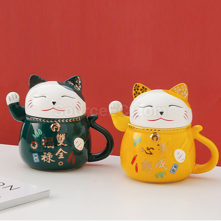 Customization Zhaocai Cat Ceramic Cup Promotional Products