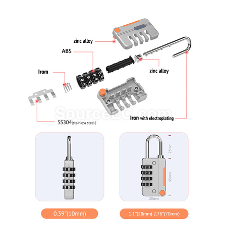 Customization Password Lock Promotional Products
