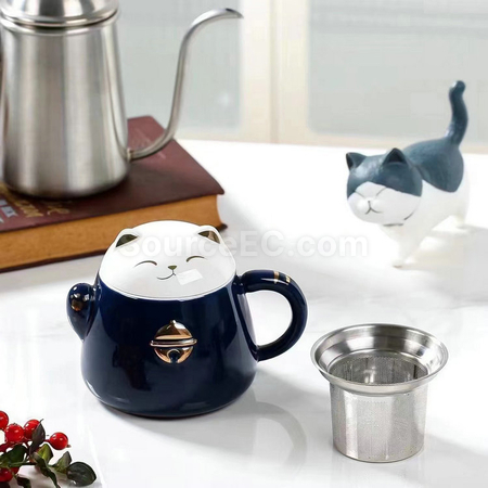 Customization Zhaocai Cat Ceramic Cup Promotional Products