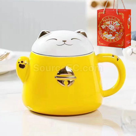 Customization Zhaocai Cat Ceramic Cup Promotional Products