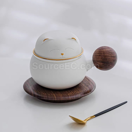 Customization Zhaocai Cat Ceramic Cup Promotional Products