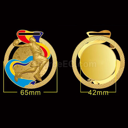 Customization Basketball Metal Medal Promotional Products