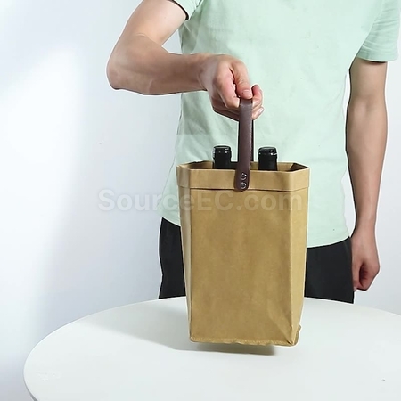 Customization Kraft Paper Wine Bag Promotional Products