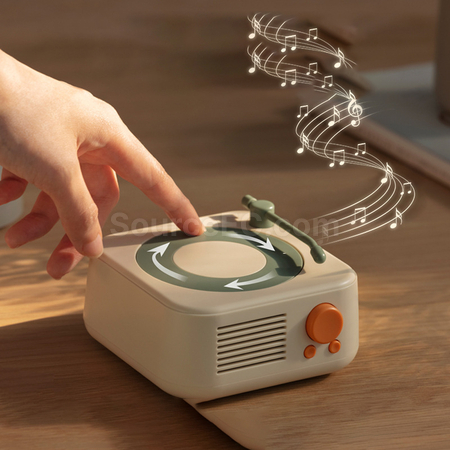 Customization RetroRecord Bluetooth Speaker Promotional Products