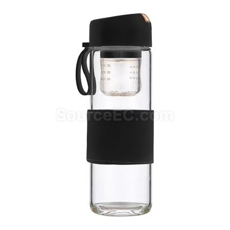 Customization Portable Glass Mug with Infuser Promotional Products