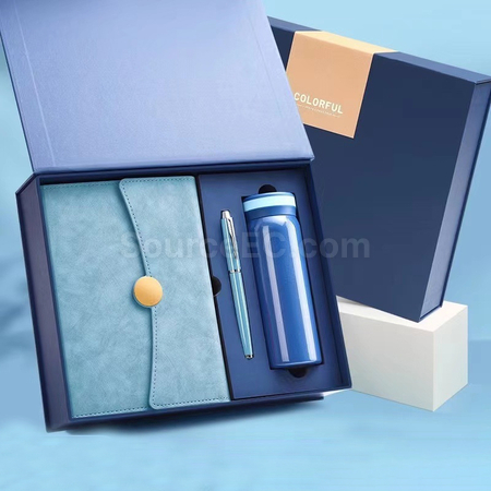 Customization Gift Set With Thermal Mug And Notebook Promotional Products