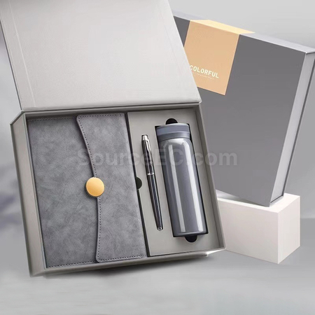 Customization Gift Set With Thermal Mug And Notebook Promotional Products
