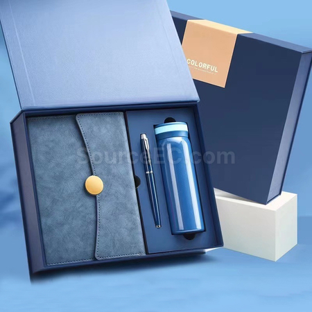 Customization Gift Set With Thermal Mug And Notebook Promotional Products