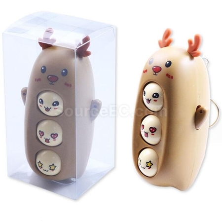 Customization Stress-Reducing Little Elk Pendant With Different Faces Promotional Products