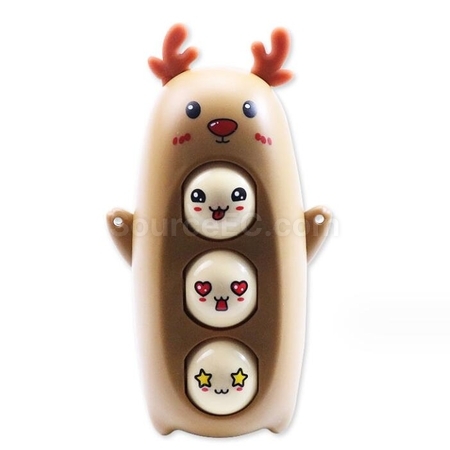Customization Stress-Reducing Little Elk Pendant With Different Faces Promotional Products