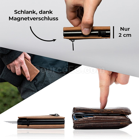 Customization Tri-Fold Anti-Magnetic Card Holder Promotional Products