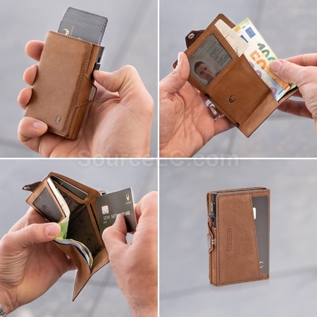 Customization Tri-Fold Anti-Magnetic Card Holder Promotional Products