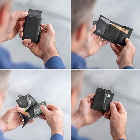 Customization Tri-Fold Anti-Magnetic Card Holder Promotional Products