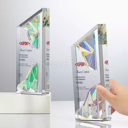 Customization Creative Glazed Crystal Trophy Promotional Products