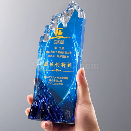 Customization Creative Mountain Crystal Trophy Promotional Products