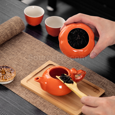 Customization Persimmon Tea Cup Set Promotional Products