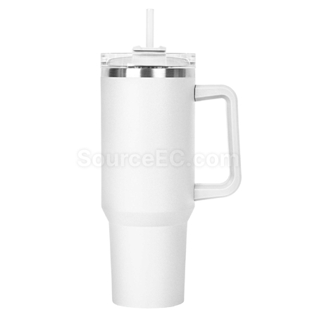 Customization 30OZ Double-layer Vacuum Stainless Steel Coffee Cup with PP Straw Promotional Products