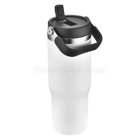 Customization 30OZ Double-layer Vacuum Stainless Steel PP Coffee Cup with Lid Promotional Products