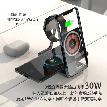 Customization 3-In-1 Wireless Charging Stand Promotional Products