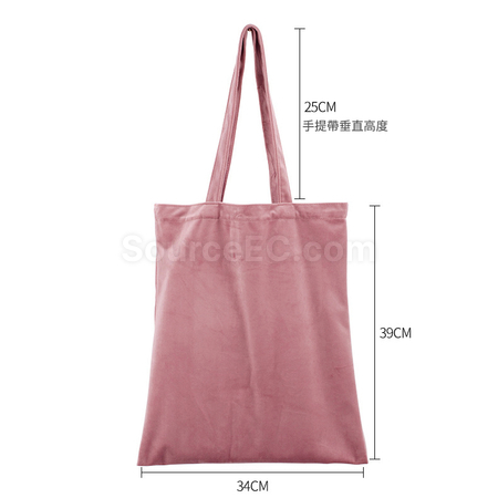 Customization Velvet Tote Bag Promotional Products