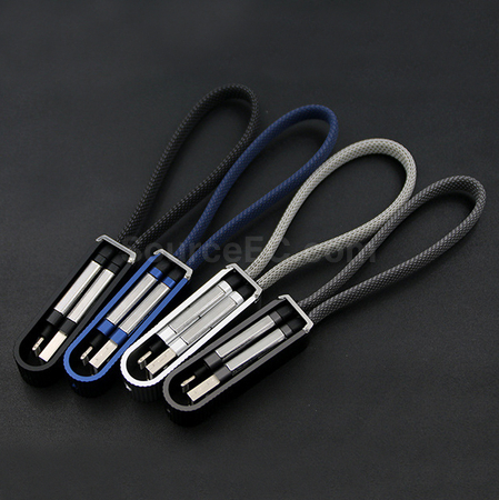Customization USB Charging Data Cable with Metal Bottle Opener Keychain Promotional Products