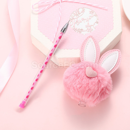 Customization Cute Bunny Plush gel Pen Promotional Products